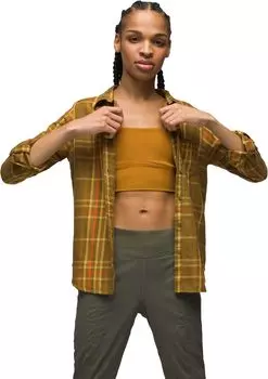 Рубашка Prana Alfie Flannel, цвет Peat