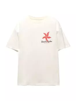 Рубашка Pull&Bear, белый