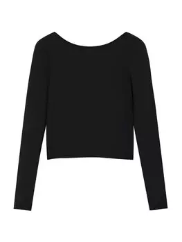 Рубашка Pull&Bear, черный