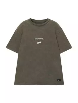 Рубашка Pull&Bear, оливковый