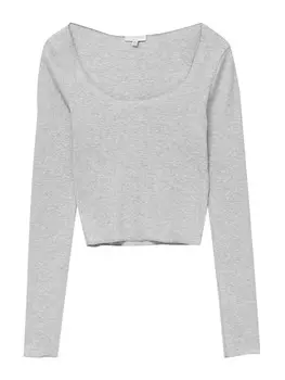 Рубашка Pull&Bear, серый