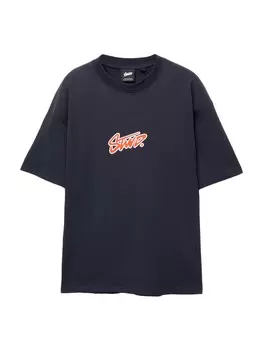 Рубашка Pull&Bear STWD, темно-синий