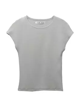 Рубашка Pull&Bear, светло-серый