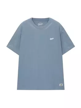 Рубашка Pull&Bear, светло-синий