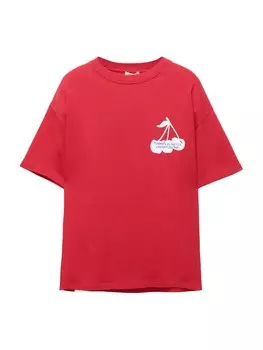 Рубашка Pull&Bear, темно-красный