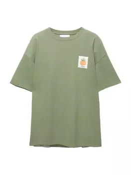 Рубашка Pull&Bear, зеленый