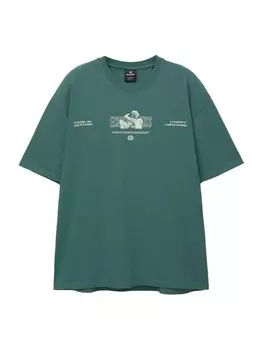 Рубашка Pull&Bear, зеленый