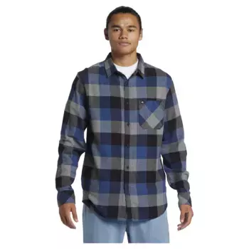 Рубашка Quiksilver Classic Flanss, серый/синий