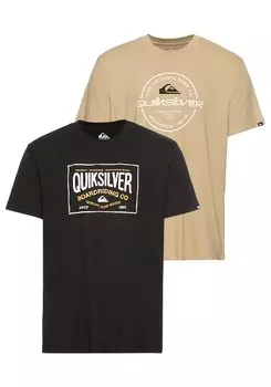 Рубашка QUIKSILVER, цвет Beige/Black