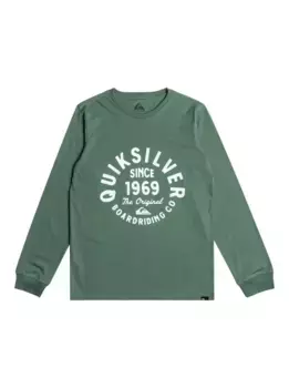 Рубашка Quiksilver с длинными рукавами "Circled Script", цвет Laurel Wreath