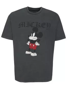 Рубашка Recovered Disney Grumpy Mickey, серый