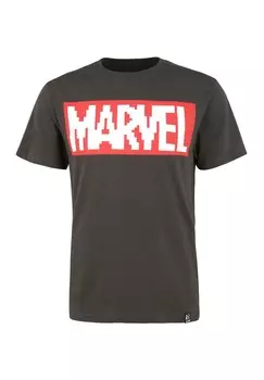 Рубашка Recovered Marvel Pixel, черный