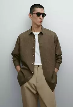 Рубашка REGULAR FIT Massimo Dutti, светло-коричневый