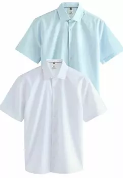 Рубашка REGULAR FIT - SHORT SLEEVE 2 PACK Next, белый