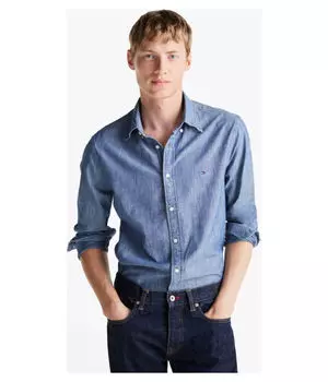 Рубашка Regular fit Tommy Hilfiger, синий