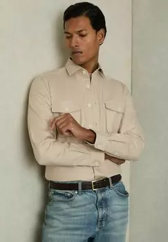 Рубашка REGULAR FIT-WHISPER STRETCH TWIN Reiss, бежевый