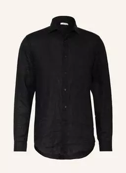 Рубашка REISS LeinenRUBAN Regular Fit, черный