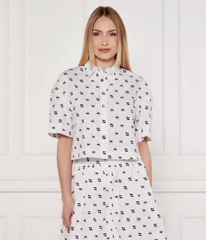 Рубашка Relaxed fit Karl Lagerfeld, белый