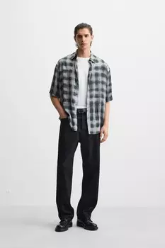 Рубашка с абстрактным принтом ZARA, цвет Printed