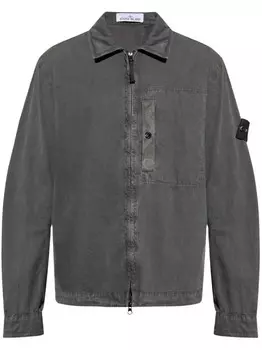 Рубашка с эмблемой компаса Stone Island, серый
