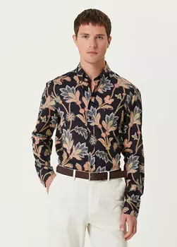 Рубашка с этническим рисунком Etro, синий