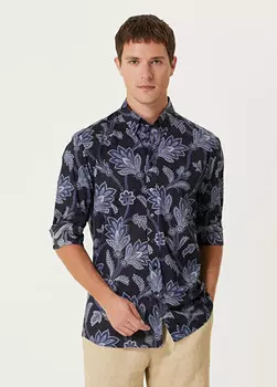 Рубашка с этническим рисунком Etro, синий