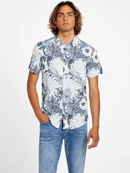 Рубашка с цветочным принтом Guess Factory, цвет Pure White