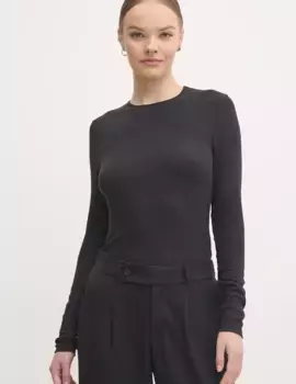 Рубашка с длинным рукавом Abercrombie & Fitch, черный