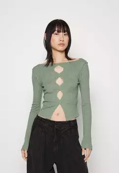 Рубашка с длинным рукавом BDG Urban Outfitters, зеленый