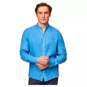 Рубашка с длинным рукавом Hackett Garment Dyed P, синий