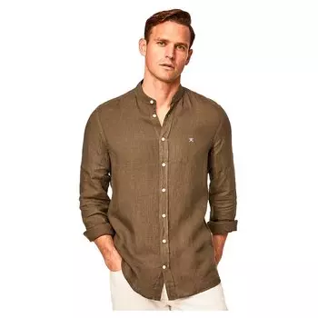 Рубашка с длинным рукавом Hackett Garment Dyed P, зеленый
