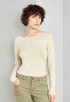 Рубашка с длинным рукавом LONG SLEEVE BOAT NECK Marc O'Polo, бежевый