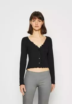 Рубашка с длинным рукавом Monki, черный