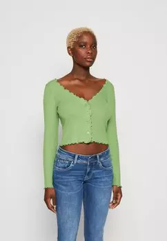 Рубашка с длинным рукавом Monki, зеленый