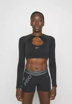 Рубашка с длинным рукавом Nike, черно-белый