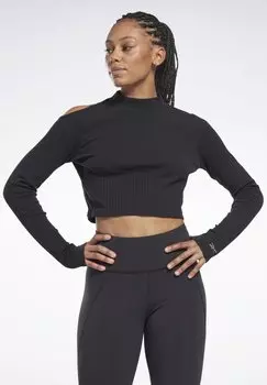 Рубашка с длинным рукавом Reebok, черный