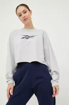 Рубашка с длинным рукавом Reebok, серый
