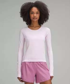 Рубашка с длинным рукавом Swiftly Tech 2.0 Lululemon, розовый