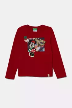 Рубашка с длинным рукавом United Colors of Benetton, красный