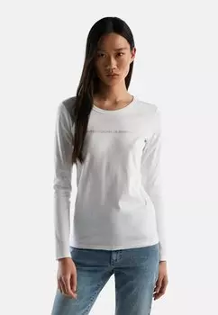 Рубашка с длинным рукавом United Colors of Benetton, белый