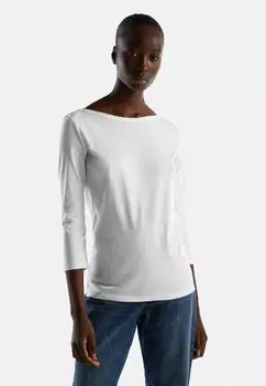 Рубашка с длинным рукавом United Colors of Benetton, белый