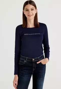 Рубашка с длинным рукавом United Colors of Benetton, синий