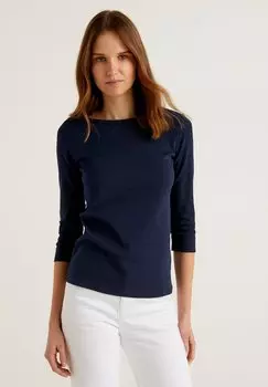 Рубашка с длинным рукавом United Colors of Benetton, синий