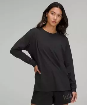 Рубашка с длинными рукавами All Yours Lululemon, черный