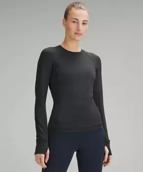 Рубашка с длинными рукавами It's Rulu Run Lululemon, черный