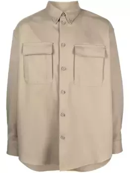 Рубашка с длинными рукавами OFF-WHITE, зеленый