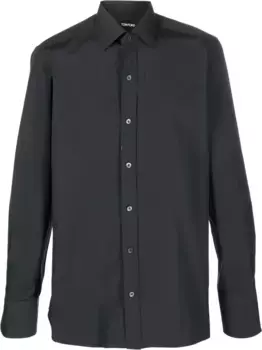 Рубашка с длинными рукавами TOM FORD, черный