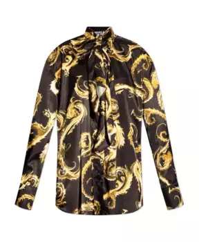 Рубашка с галстуком Versace Jeans Couture, мультиколор