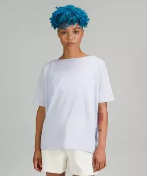 Рубашка с коротким рукавом Back in Action Lululemon, синий