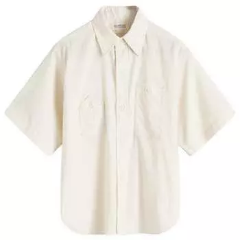Рубашка с коротким рукавом Beams Boy Work Shirt, цвет Ivory